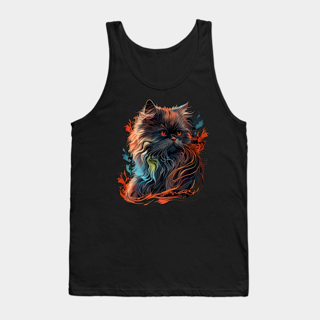 Persian Cat Tank Top by JH Mart